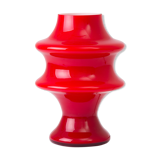 Midcentury red table lamp