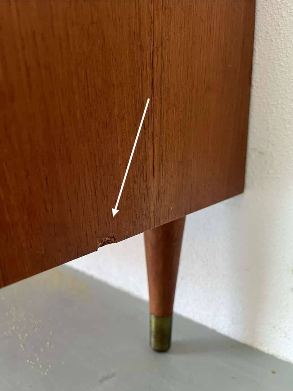 Vintage lowboard XL teak