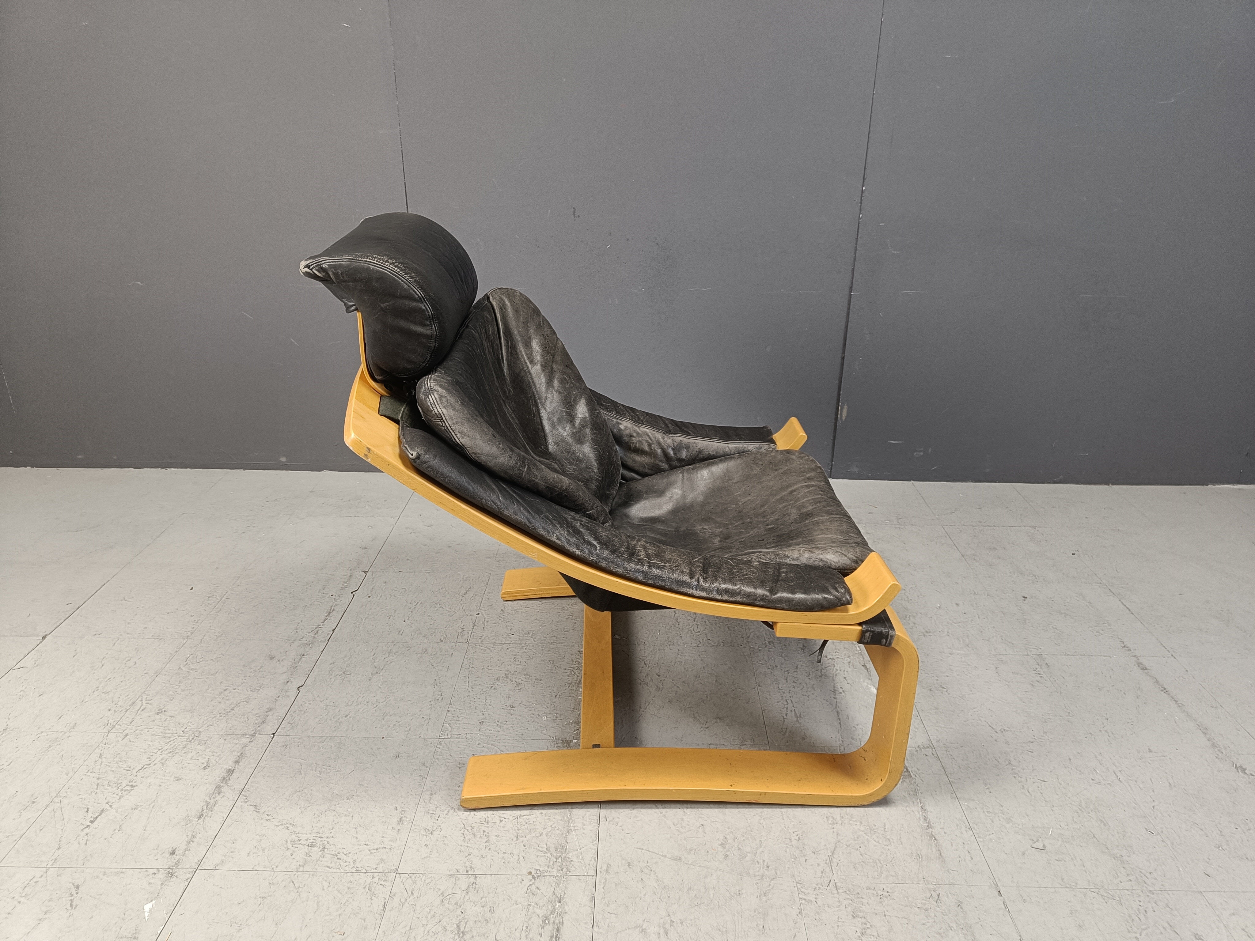 Swedish Kroken armchair by Ake Fribyter for Nelo Möbel, 1970s