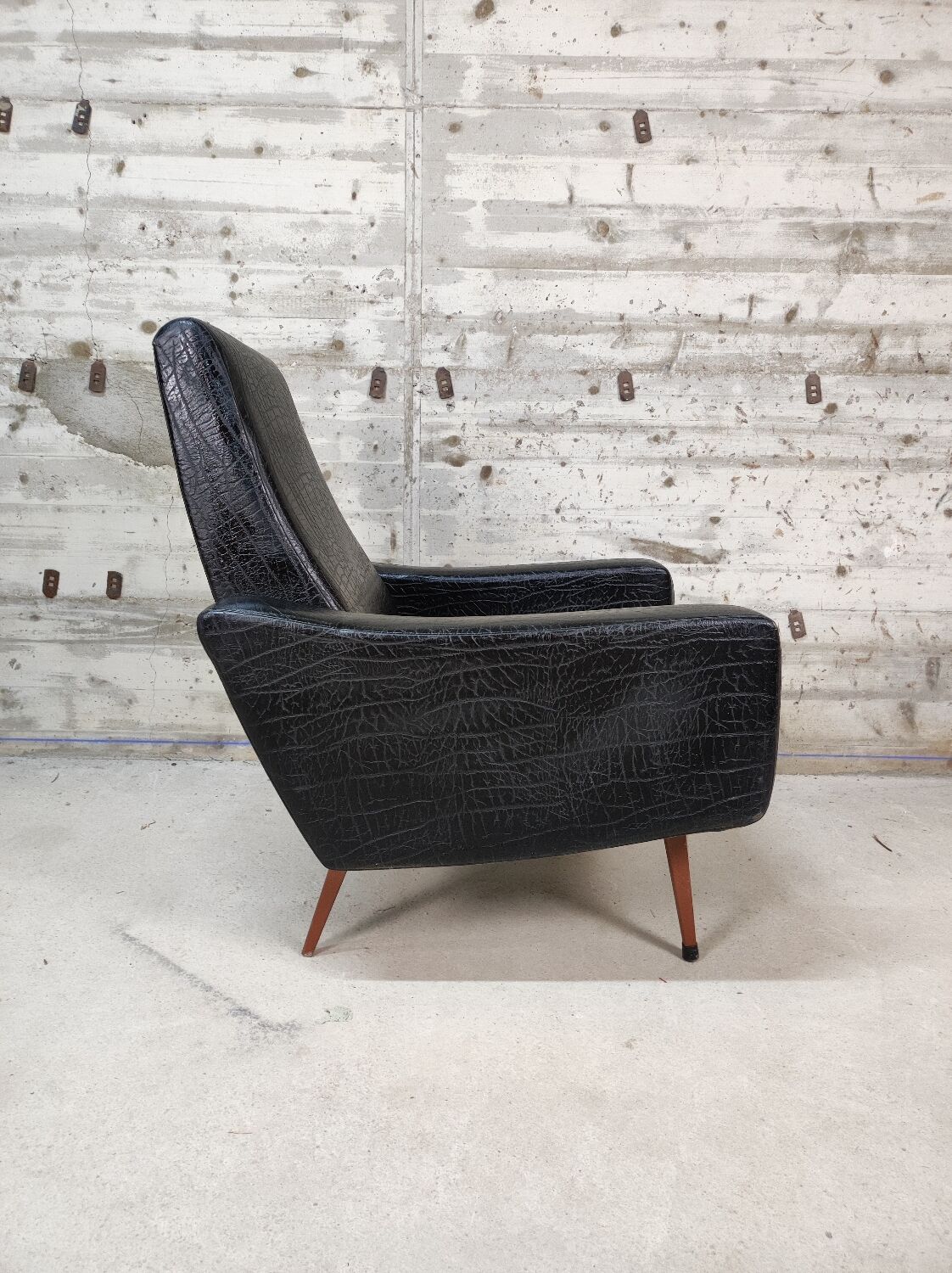 Vintage skai armchair