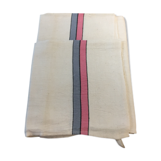 Lot of 2 métis striped dishcloths