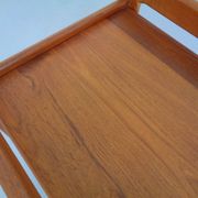 Large teak bar cart from Tarm Stole Møbelfabrik, Denmark, 1960s.