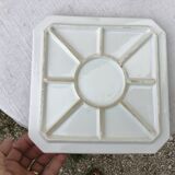 Vintage checkered ceramic trivet