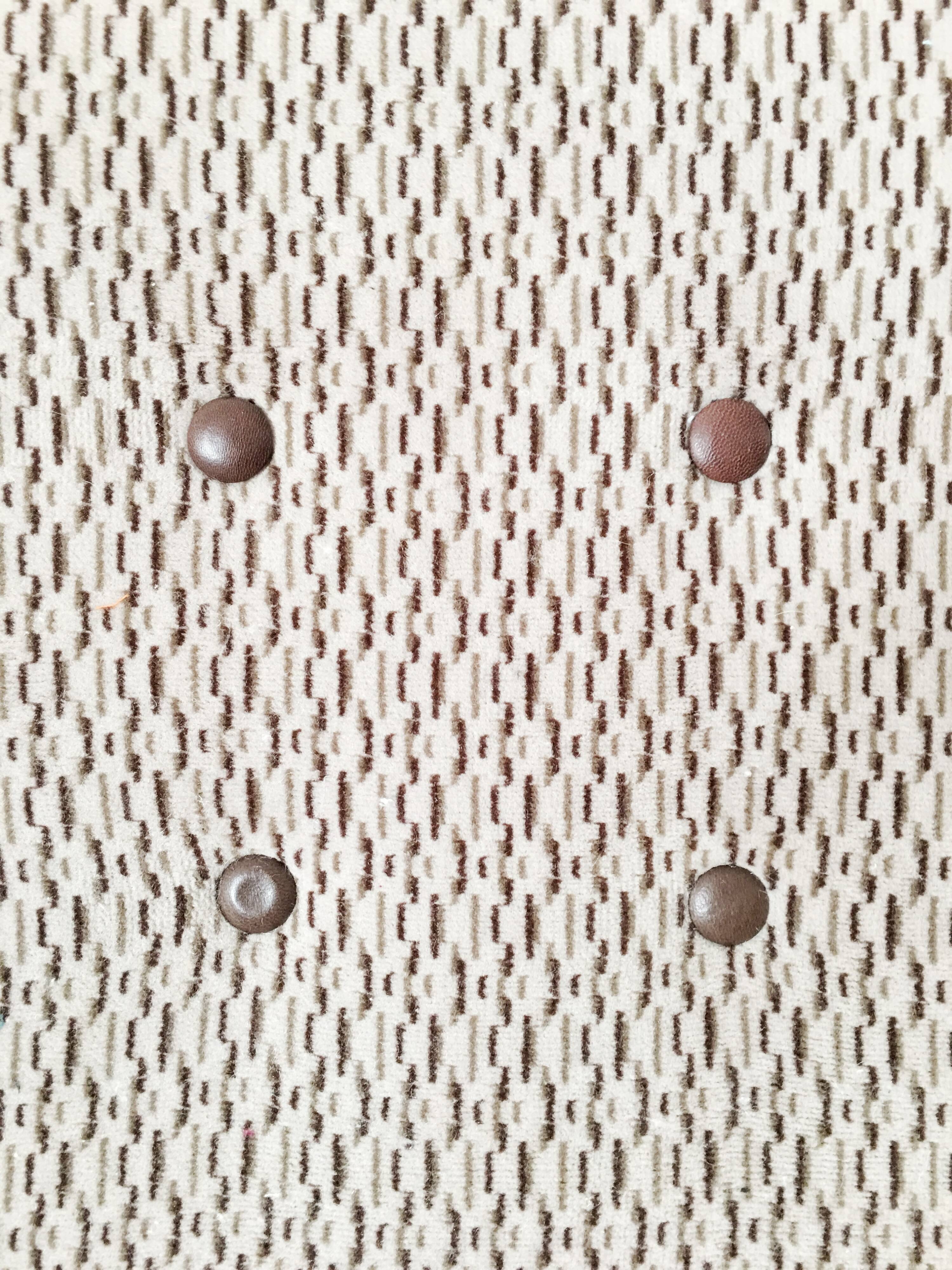 Grey/Brown Vintage Armchairs, 1960s, pair