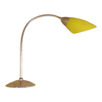 Vintage yellow opaline wall lamp