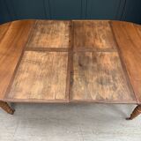 Extendable round table with turned legs (renovated)