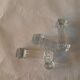 Vintage pressed glass knife rests – set of 4 – art deco style