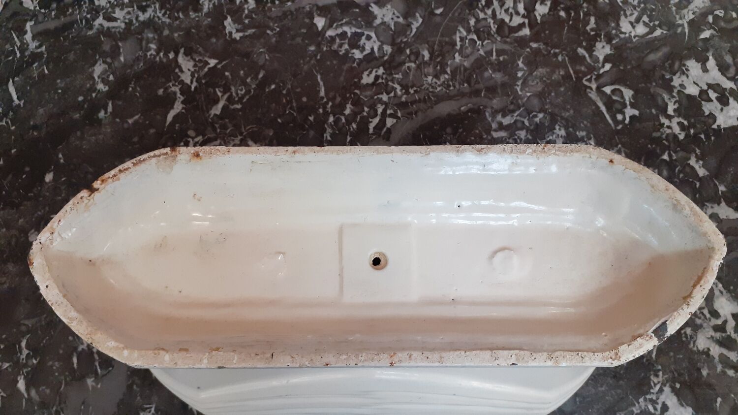 Art deco cast iron planter