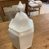 Hexagonal white porcelain box