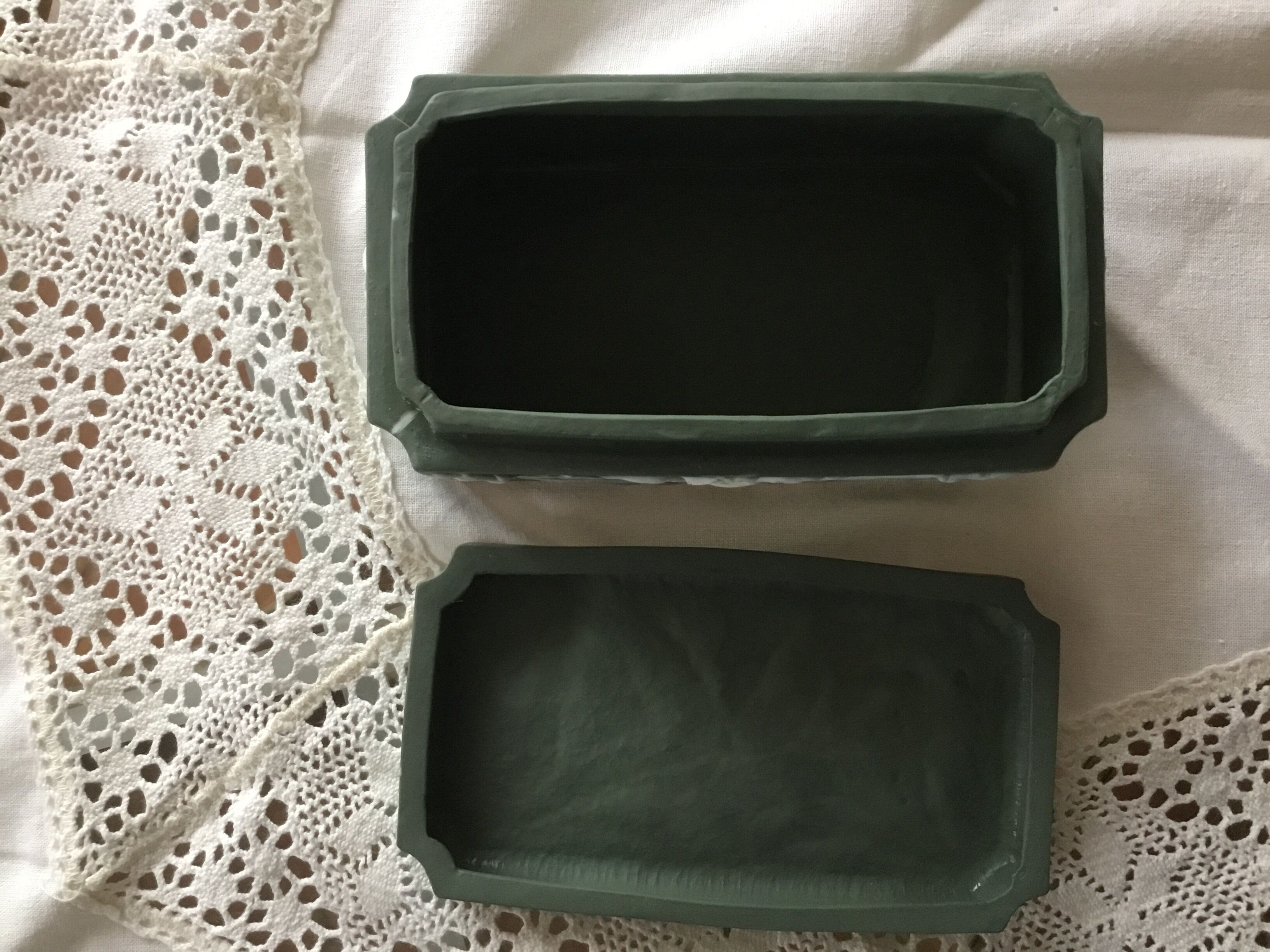 Wedgwood-style ceramic box