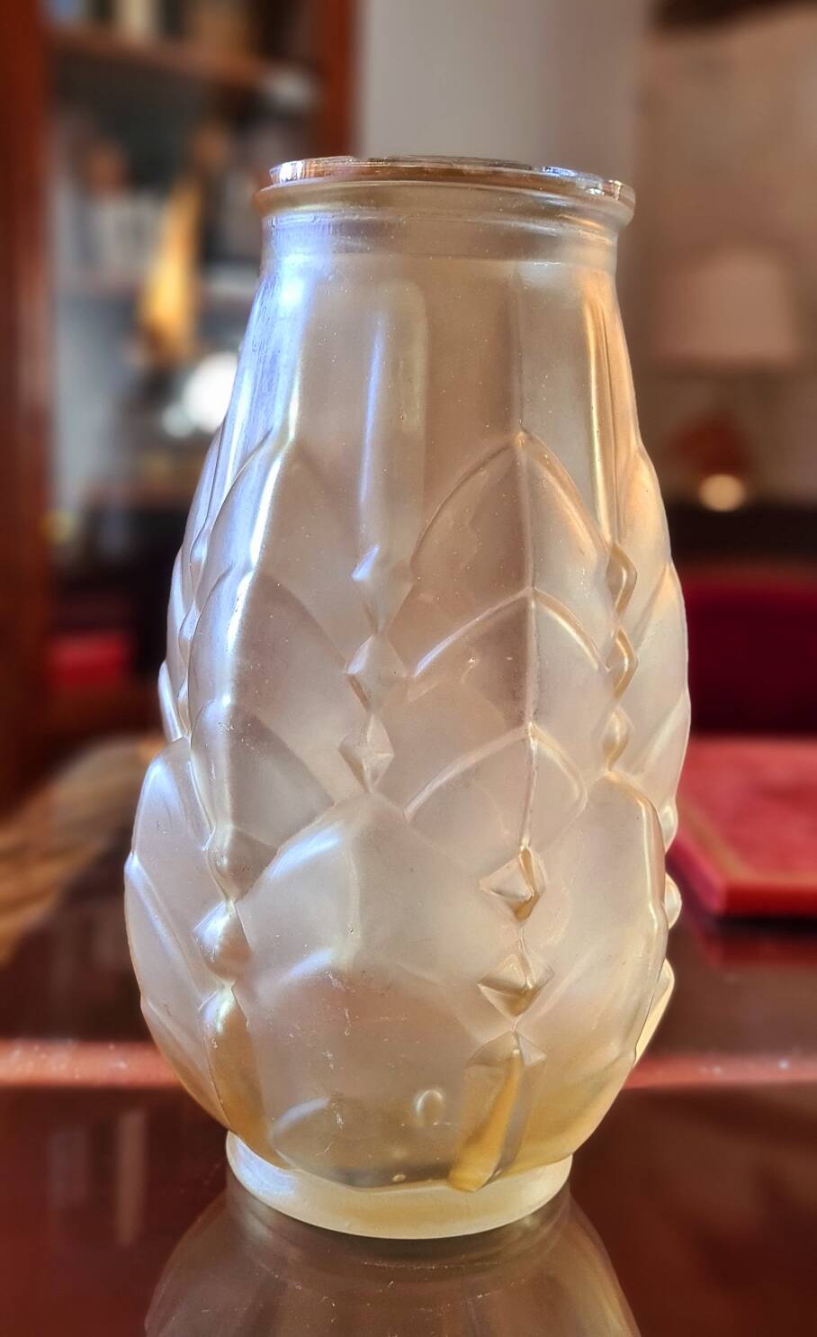 Art Deco opaline vase