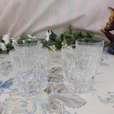 Set of 4 crystal glasses