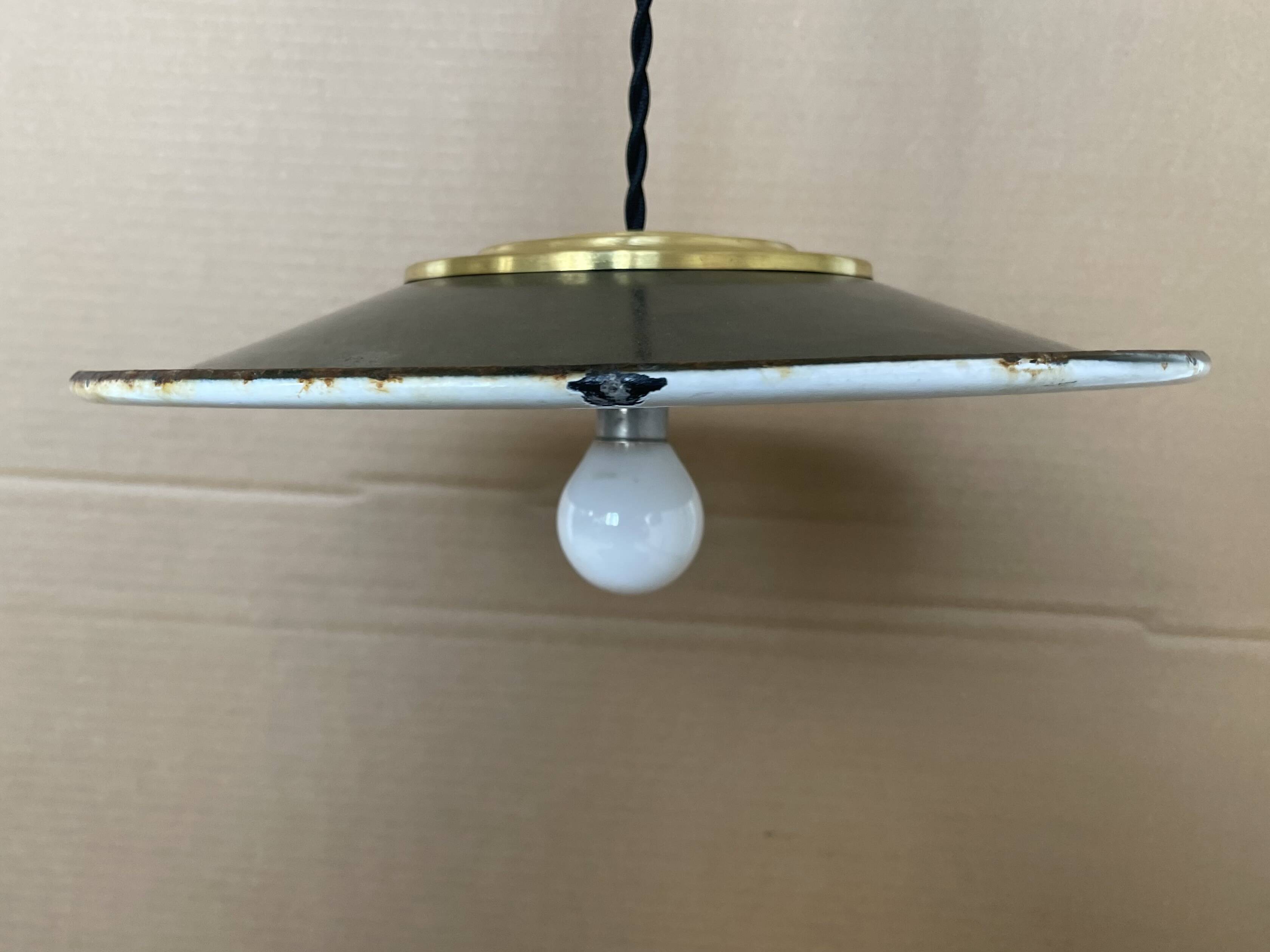 Old industrial pendant light