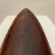 centre de table, pirogue, wood art, Jean Gillon, jacaranda, vintage 70