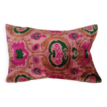 Housse Ikat en Velours de Soie