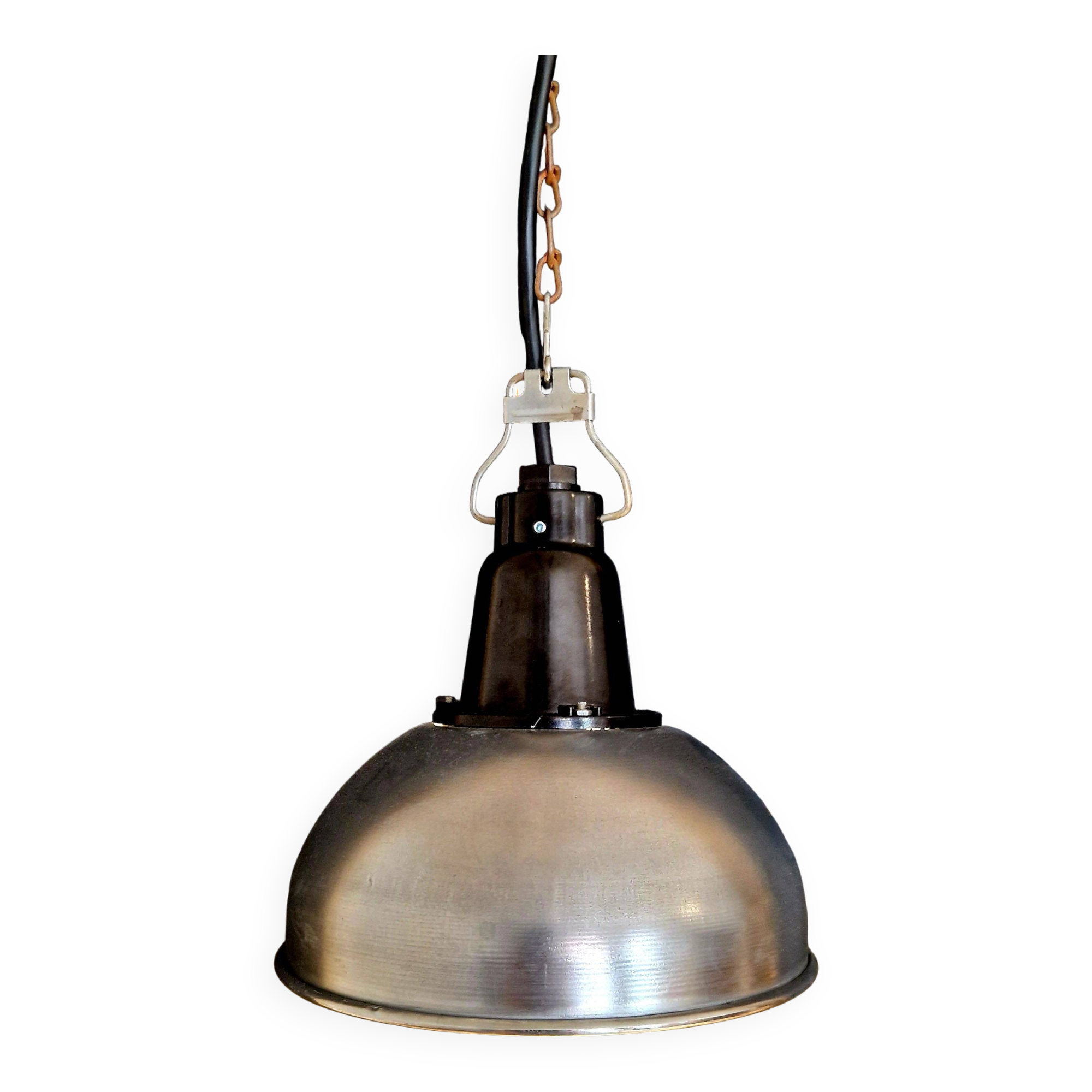 „Judith“ Petite lampe en bakélite ukrainienne noire / polie