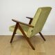 B-310 VAR armchair green olive velvet - light