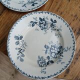 Set of 6 Terre de Fer plates, Acacia model