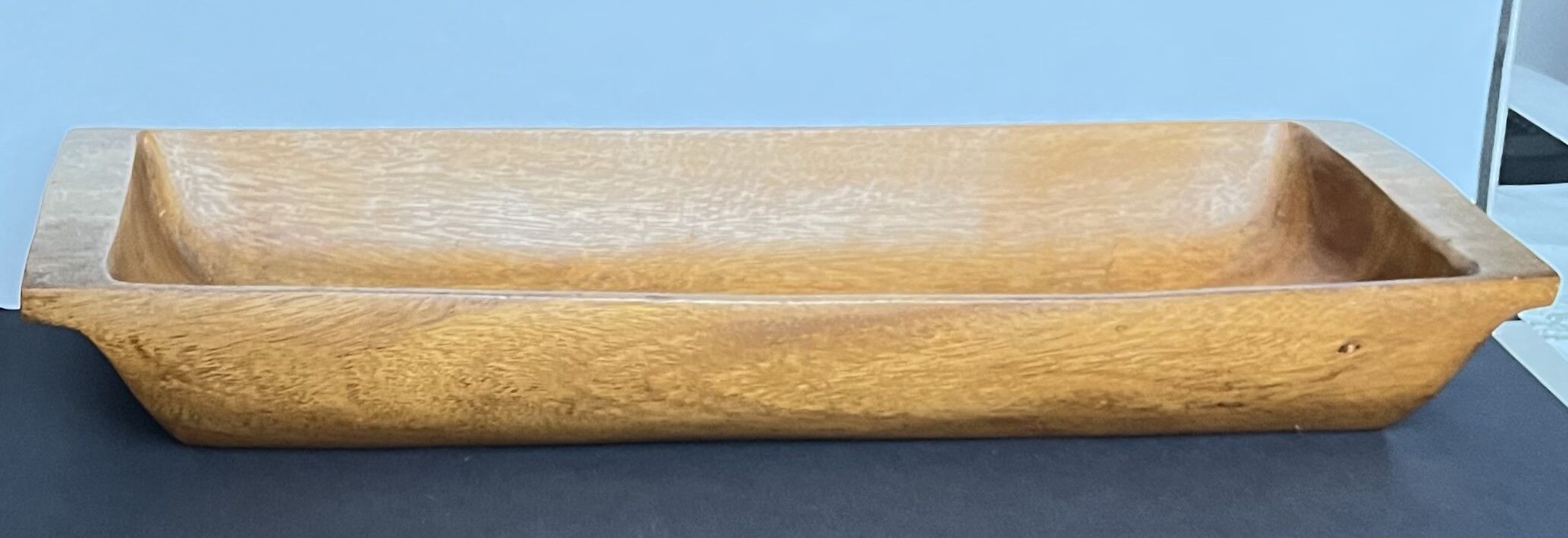 Wooden tray, rectangular