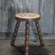 Vintage stool, tripod stool, occasional stool, wooden plant stand,