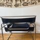 Wassily armchair by Marcel Breuer, midnight blue, Italian edition