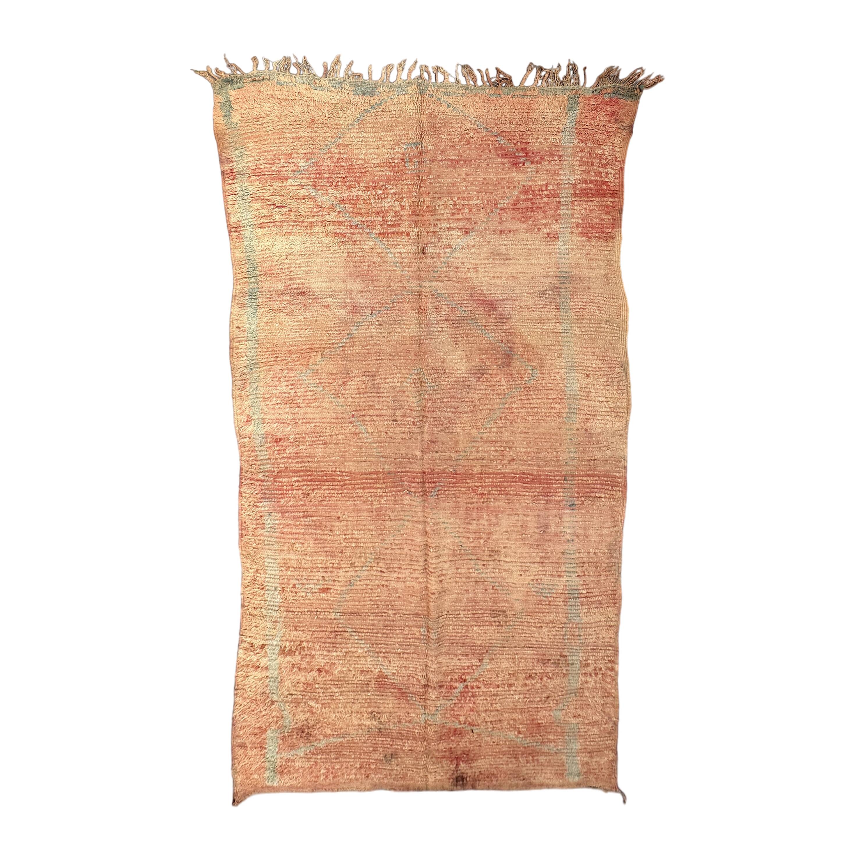 Moroccan rug Marmoucha beige - 153 x 290 cm