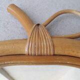 Rattan apple mirror