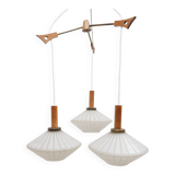 Glass hanging lamp, 1960s