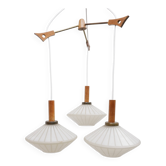 Lampe suspendue en verre, années 1960