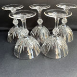 Champagne Glasses (5) - Mid-century modern - Crystal