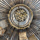 Brutalist Sunburst wall sculpture by Curtis Jere. USA, 2000s