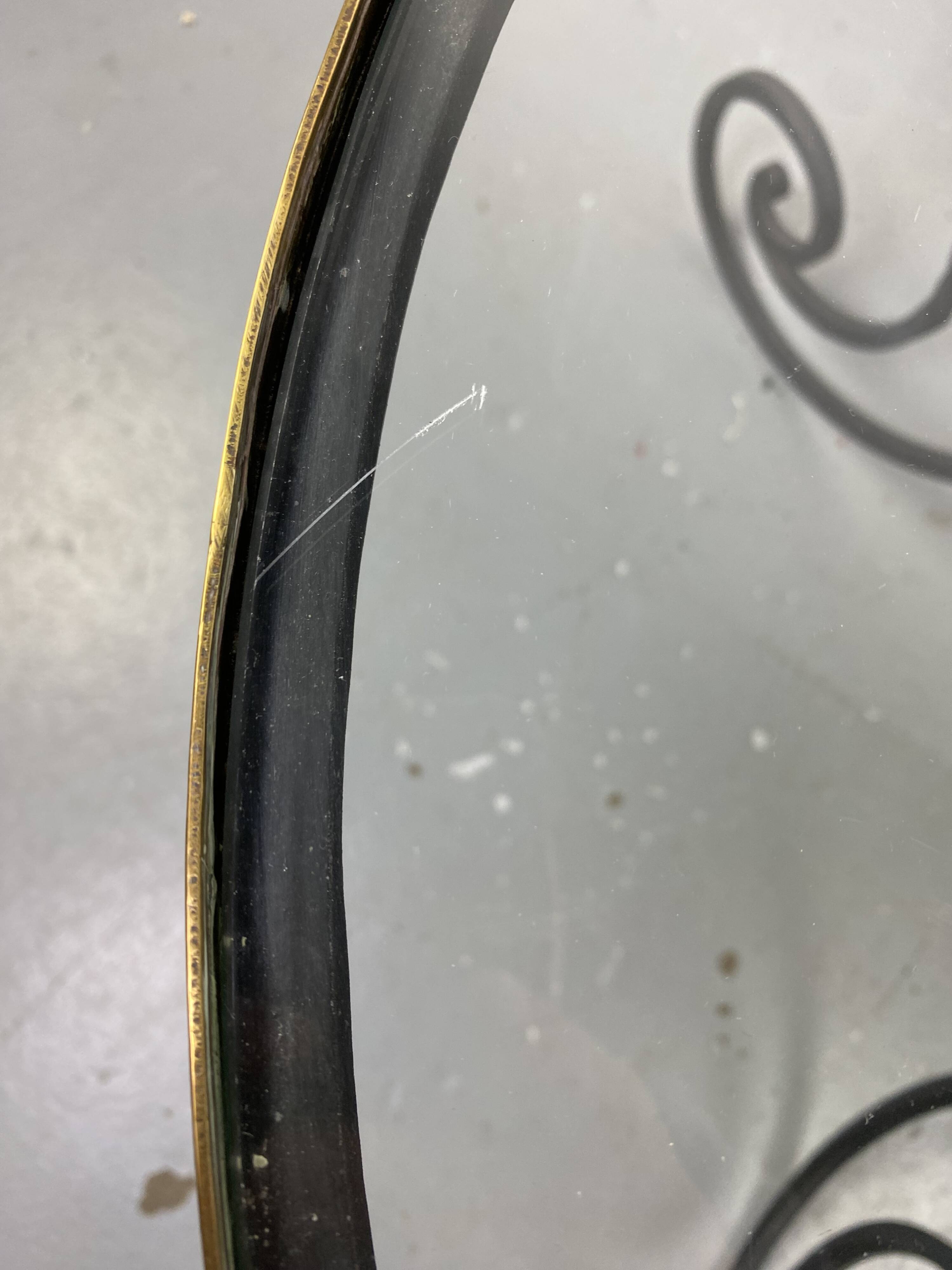 Wrought iron coffee table and glass top