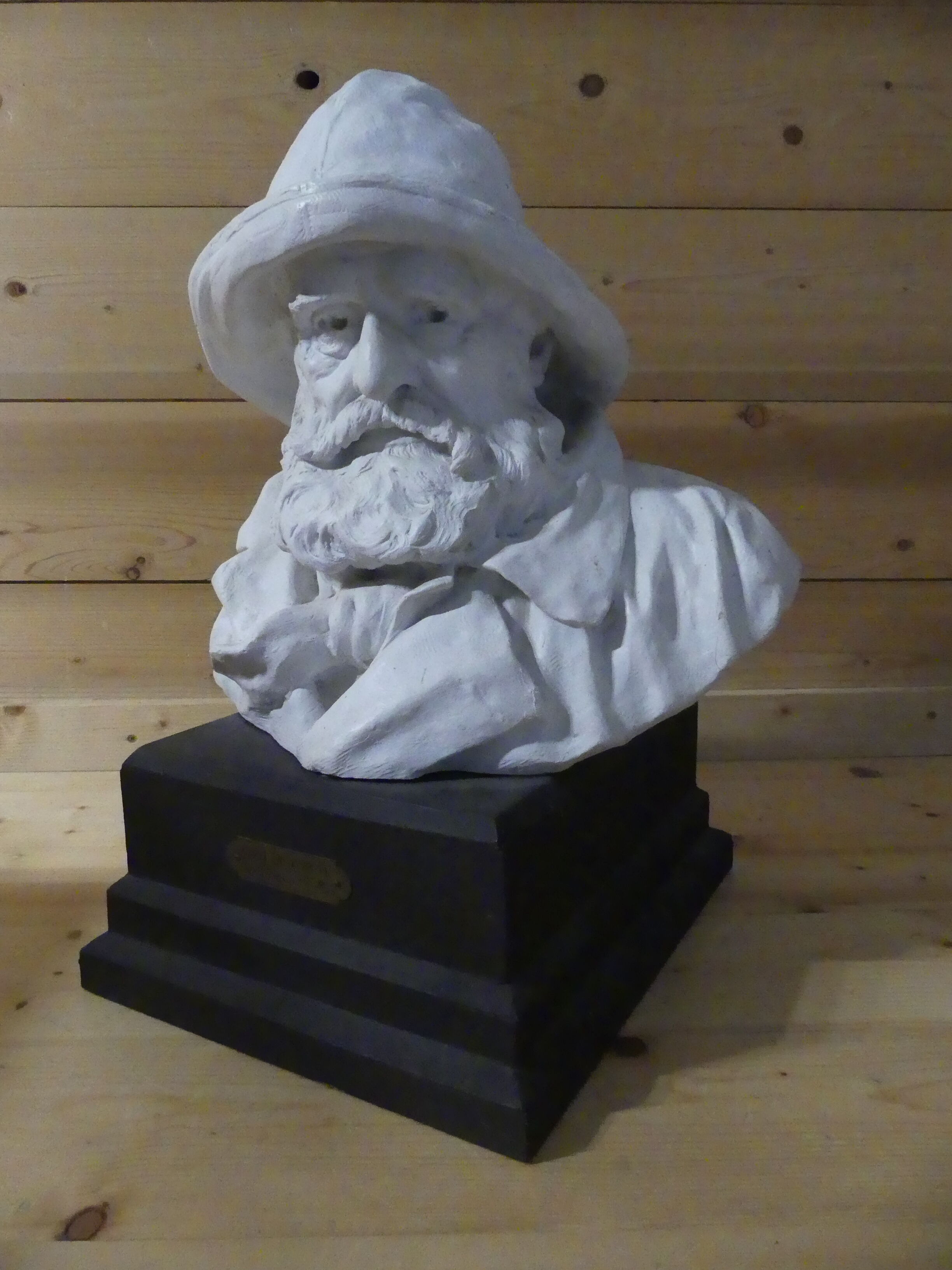 Carved bust Fisherman
