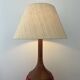 Large teak table lamp for Kirk.
