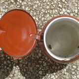 Enamelled canvas pitcher