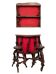 Dry Bar French Vinery Bar and Stool Set, 1960s, Set of 4
