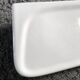 Vintage white porcelain ceramic bathroom wall shelf from the 1950s