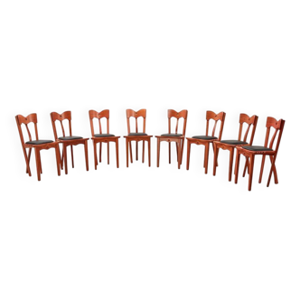 Ensemble de 8 chaises de salle à manger Dora de Borek Sipek pour Driade Aleph 1991
