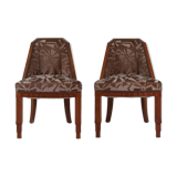 Art Deco set of chairs by Gaston and Fernand Saddier Circa.1925