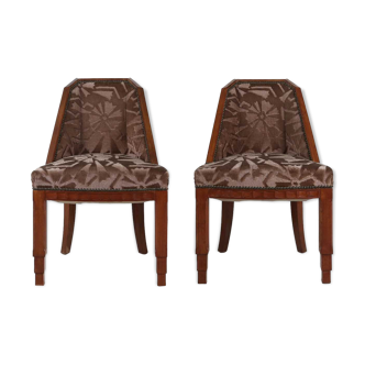 Art Deco set of chairs by Gaston and Fernand Saddier Circa.1925