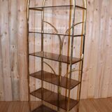Gold metal shelf