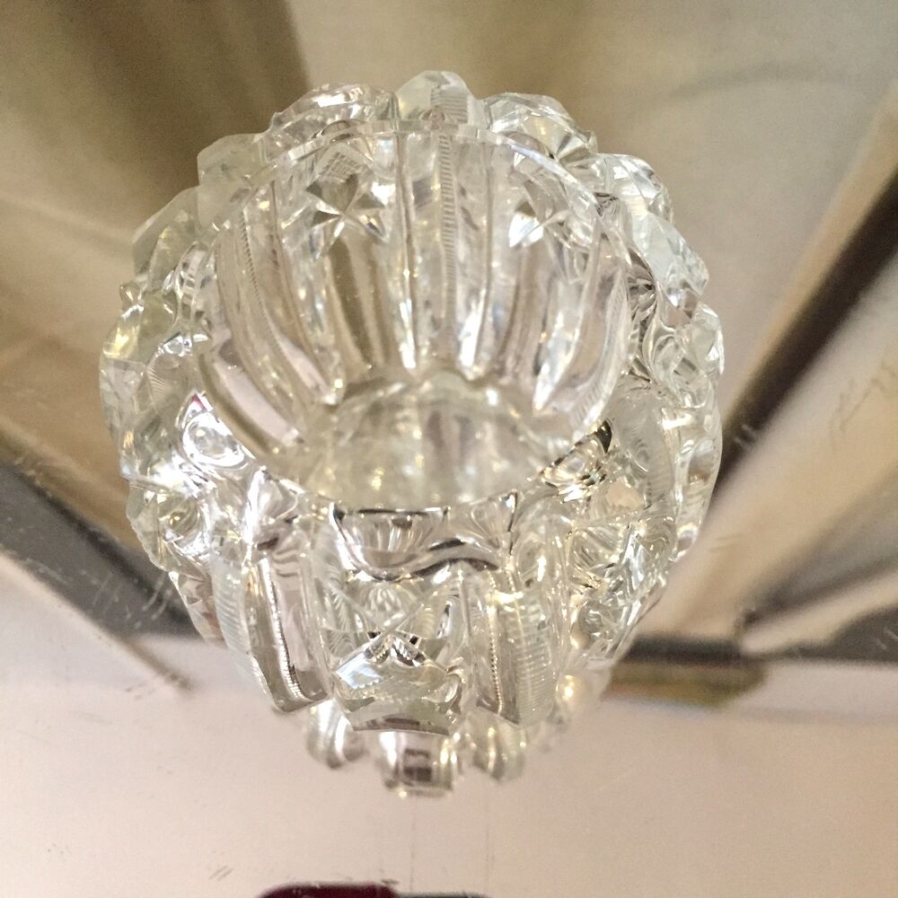 Empty candle holder or desk accessory in crystal size
