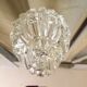 Empty candle holder or desk accessory in crystal size