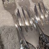 Frionnet rocaille silver metal cake forks 12 cake forks
