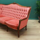 Canapé en velours rose, design suédois, années 1980