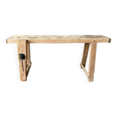 Établi ancien pieds inclinés