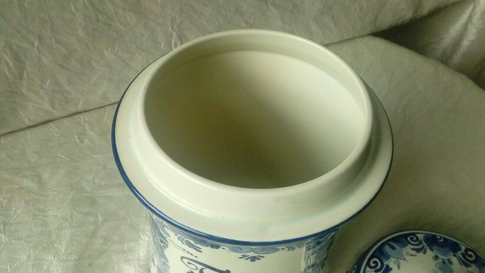 Delft blue earthenware tobacco pot regina holland