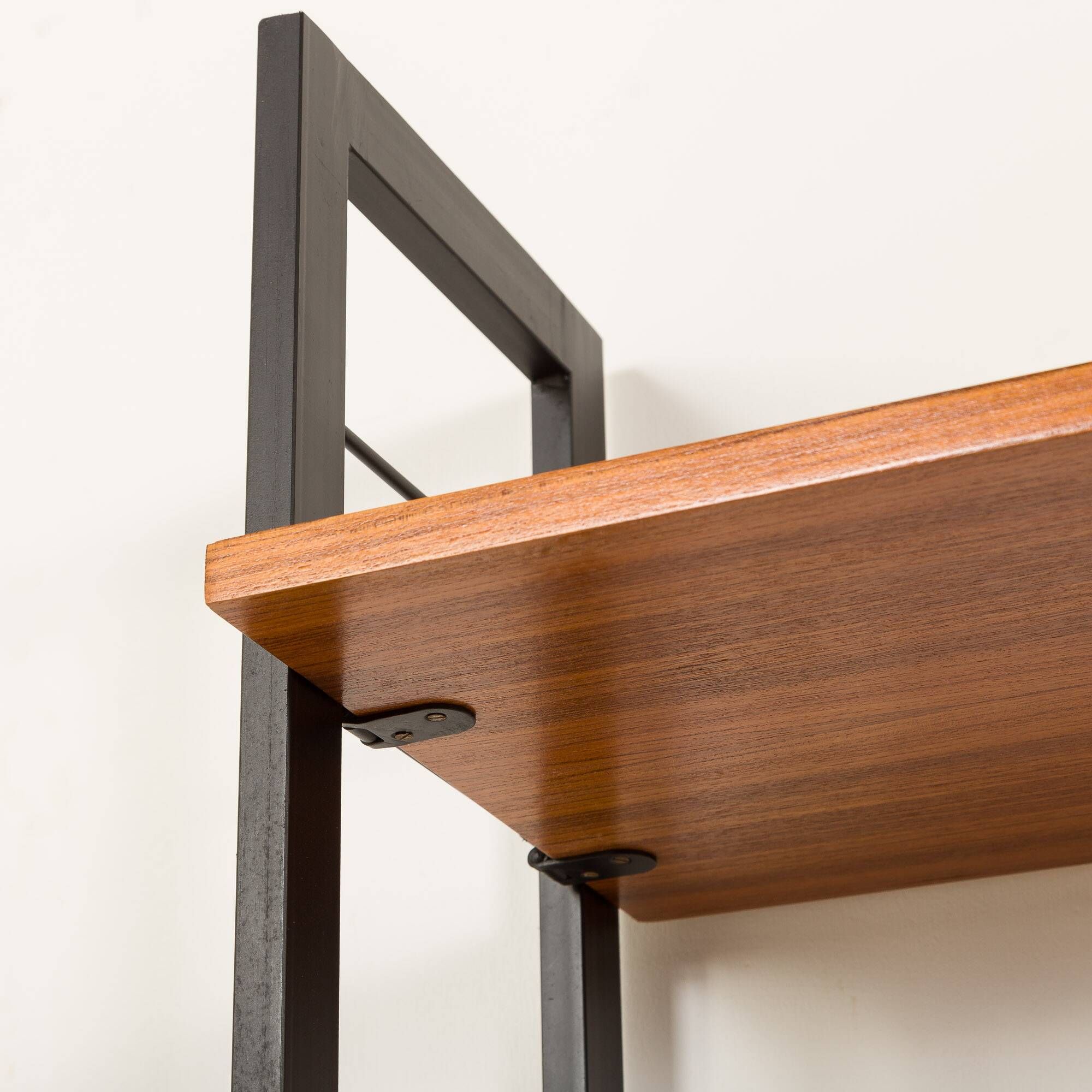 Italian mid century bookcase with a desk, 1970s