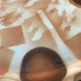 Plat en faience art deco ditmar urbach