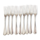 Lot de 9 fourchettes Christofle en métal argenté